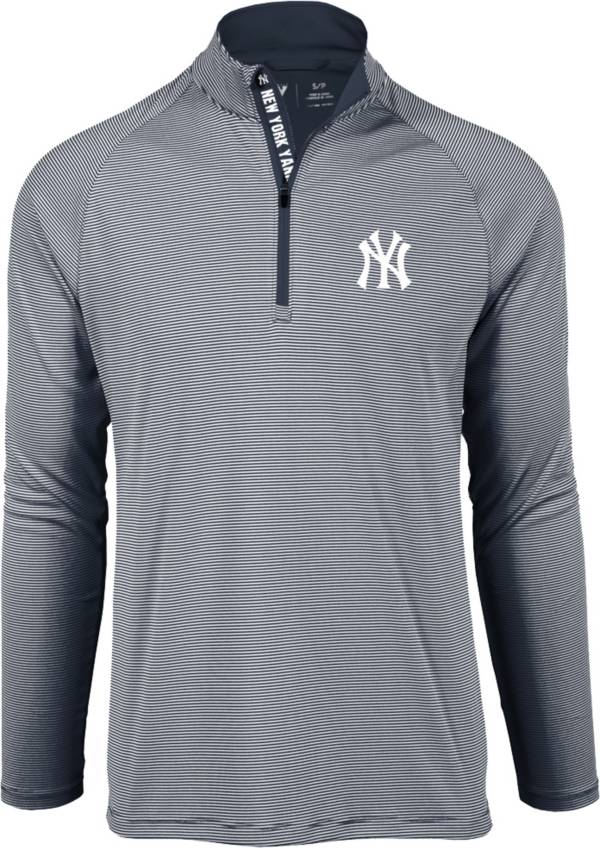 Levelwear Men's New York Yankees Navy Orion Quarter-Zip Shirt