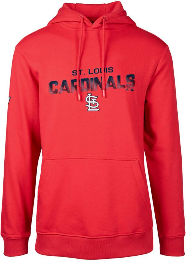 Levelwear Men's St. Louis Cardinals Red Bars Podium Pullover Hoodie