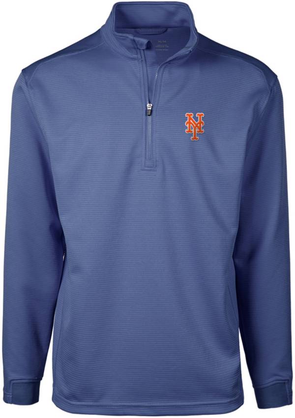 Levelwear Men's New York Mets Royal Aus Quarter-Zip Long Sleeve T-Shirt product image