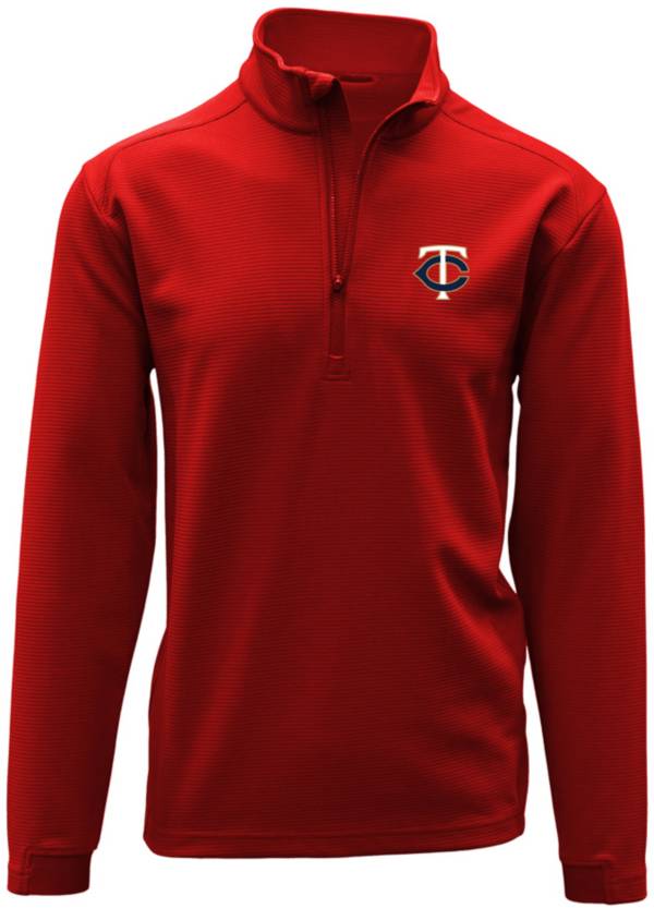 Levelwear Men's Minnesota Twins Red Aus Quarter-Zip Long Sleeve T-Shirt product image