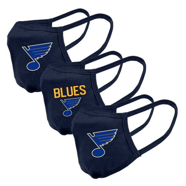 Levelwear Adult St. Louis Blues 3-Pack Face Coverings