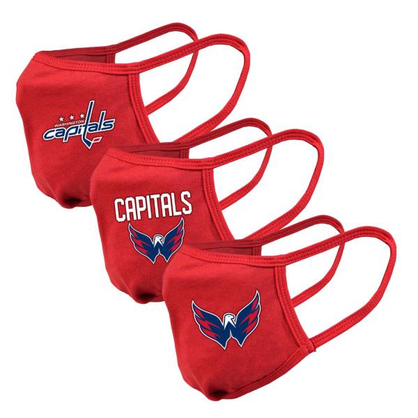 Levelwear Adult Washington Capitals 3-Pack Face Coverings