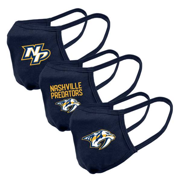 Levelwear Adult Nashville Predators 3-Pack Face Coverings