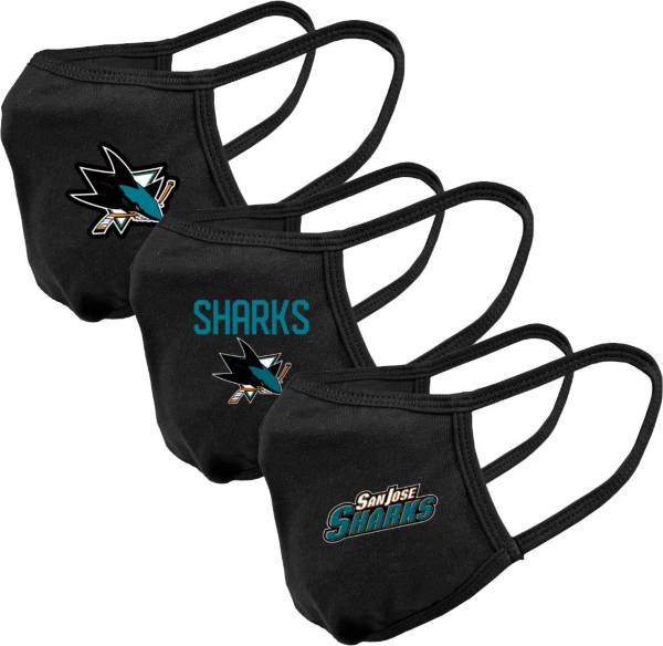 Levelwear Youth San Jose Sharks 3-Pack Face Covering