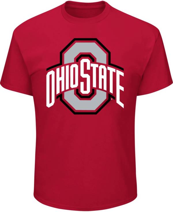 Profile Varsity Men's Big and Tall Ohio State Buckeyes Scarlet Short Sleeve T-Shirt