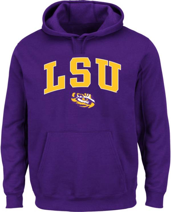 Profile Varsity Men's Big and Tall LSU Tigers Purple Pullover Hoodie product image