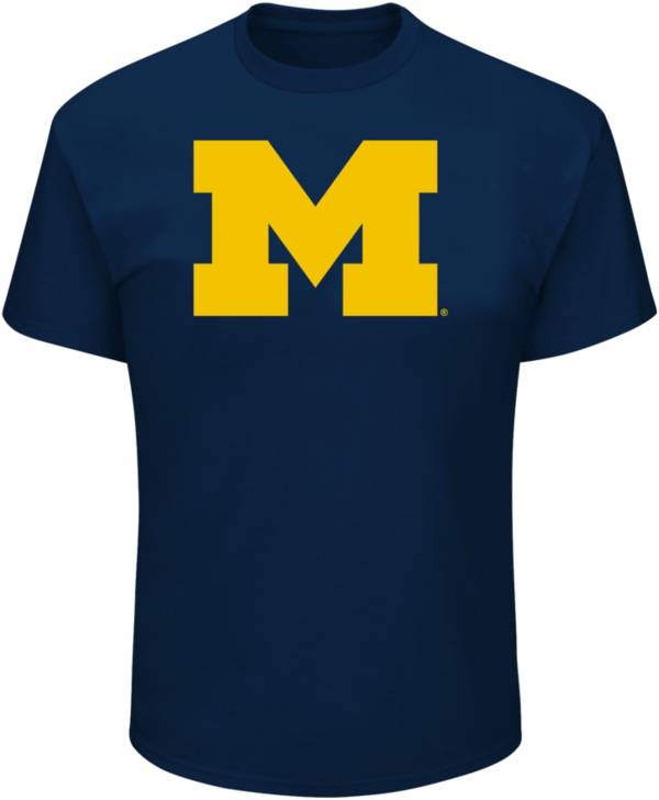 Profile Varsity Men's Big and Tall Michigan Wolverines Navy Short Sleeve T-Shirt