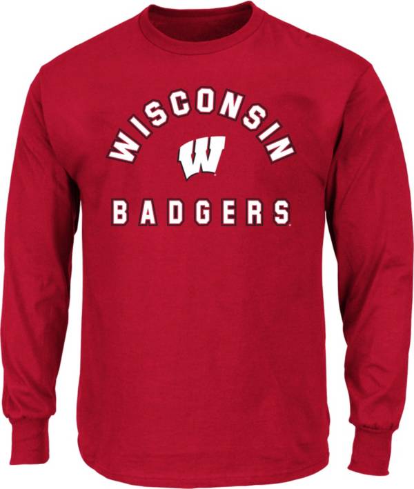 NCAA Men's Wisconsin Badgers Logo Long Sleeve T-Shirt