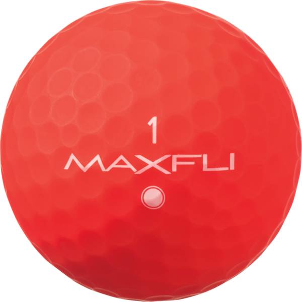 Maxfli SoftFli Matte Golf Balls – Red