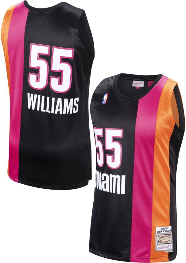 Mitchell & Ness Men's Miami Heat Jason Williams #55 Black Jersey