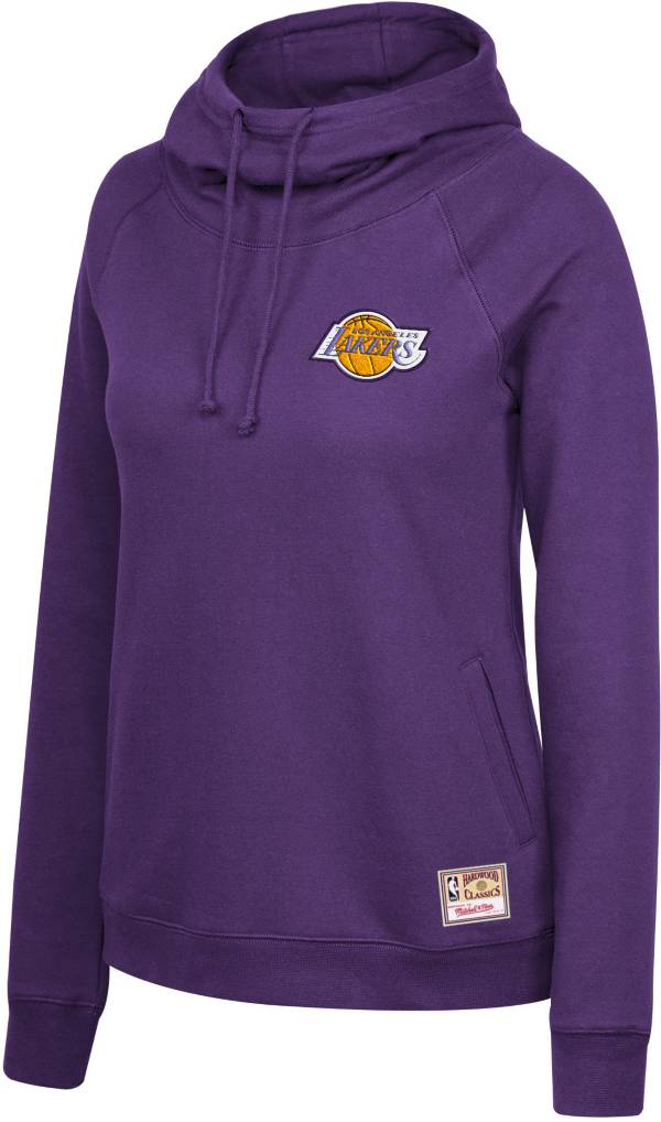 Mitchell & Ness Women's Los Angeles Lakers Purple Funnel Neck Pullover Hoodie