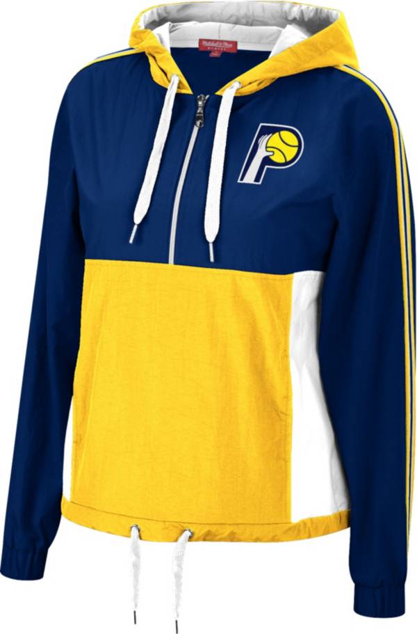 Mitchell & Ness Women's Indiana Pacers Navy Windbreaker Half-Zip Pullover Jacket