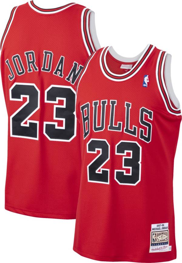 Mitchell & Ness Men's Chicago Bulls Michael Jordan #23 Authentic 1997-98 Red Jersey