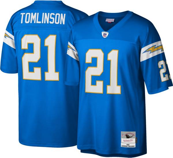 Mitchell & Ness Men's San Diego Chargers Ladainian Tomlinson #21 Blue 2009 Home Jersey