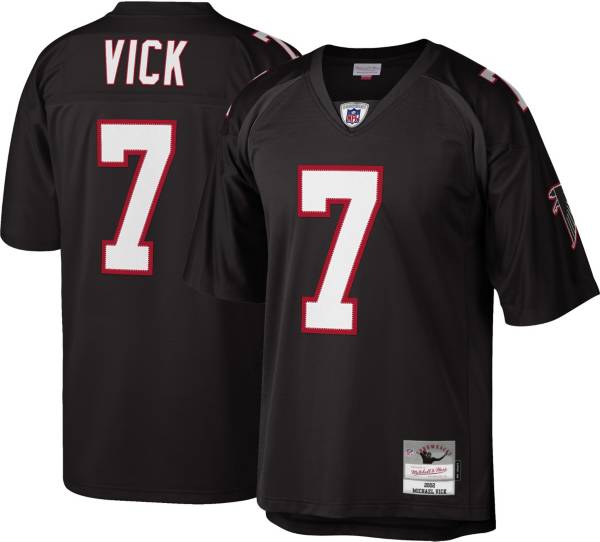 Mitchell & Ness Men's Atlanta Falcons Michael Vick #7 Black 2002 Home Jersey