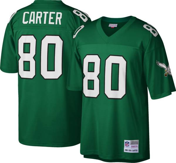 Mitchell & Ness Men's Philadelphia Eagles Cris Carter #80 Green 1988 Home Jersey product image