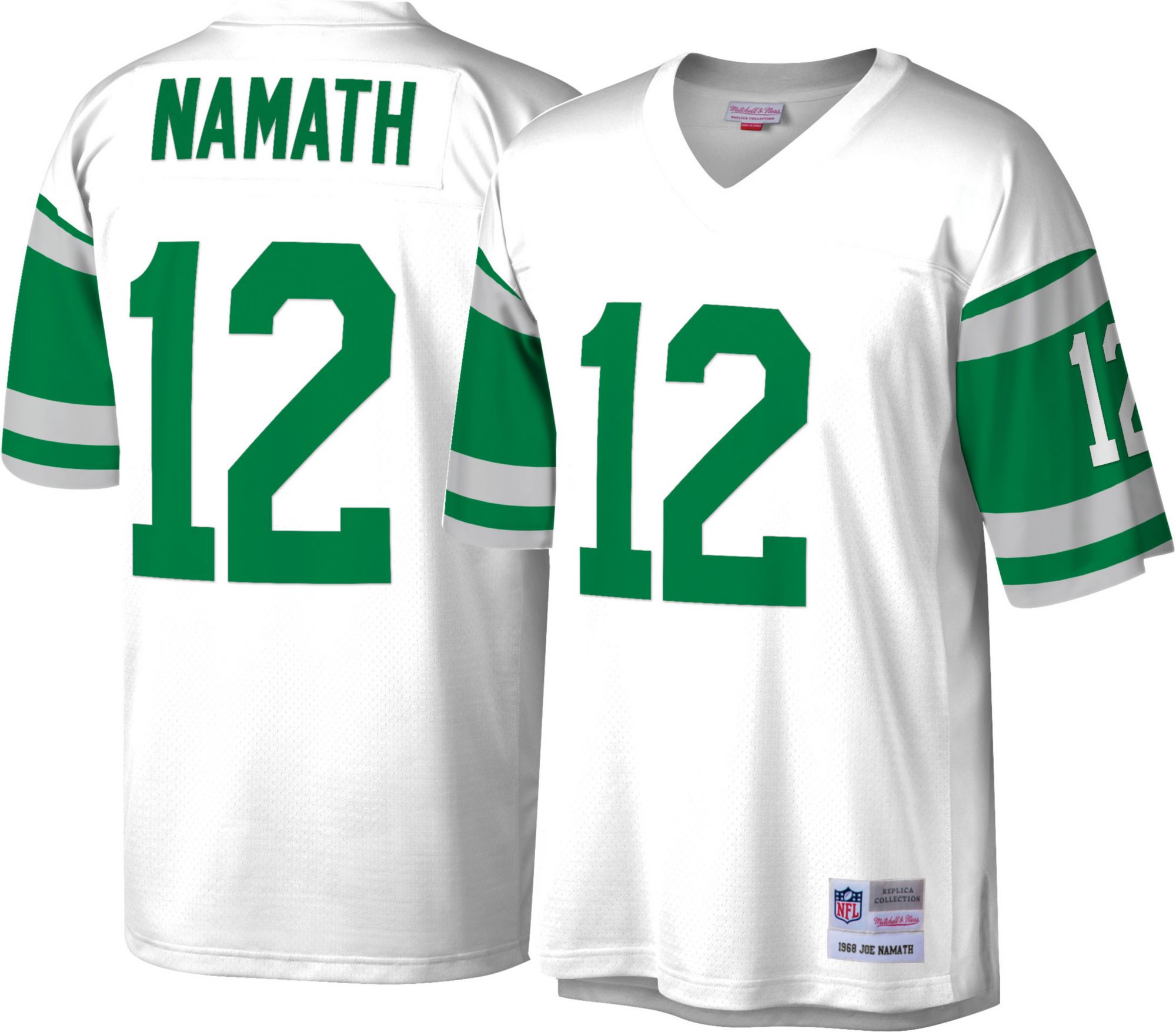 Joe Namath New York Jets Signed Autographed White #12 Jersey –