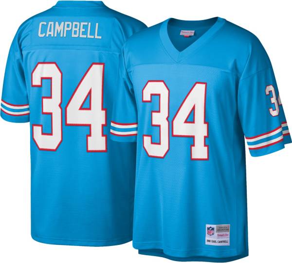 Mitchell & Ness Men's Houston Oilers Earl Campbell #34 Blue 1980 Home Jersey