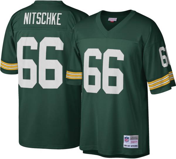 Mitchell & Ness Men's Green Bay Packers Ray Nitschke #66 Green 1966 Home Jersey product image