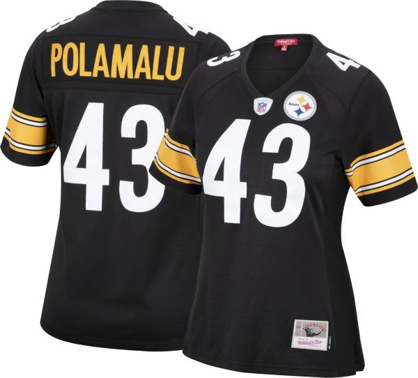Mitchell & Ness Women's Pittsburgh Steelers Troy Polamalu #43 Black 2005 Home Jersey