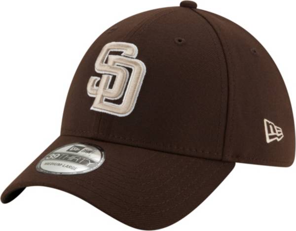 New Era Men's San Diego Padres Brown 39Thirty Stretch Fit Hat