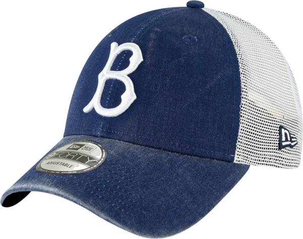 New Era Men's Brooklyn Dodgers Royal 9Forty Trucker Adjustable Hat