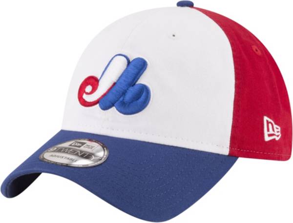 New Era Men's Montreal Expos Red/White/Blue Cooperstown Core Classic 9Twenty Adjustable Hat