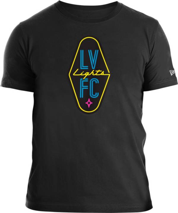 New Era Men's Las Vegas Lights FC Logo Black Tri-Blend T-Shirt