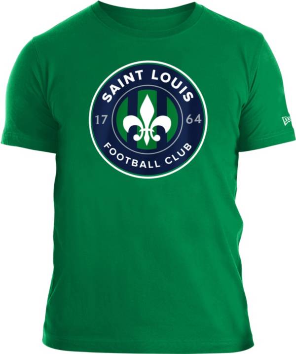 New Era Men's Saint Louis FC Logo Green Tri-Blend T-Shirt