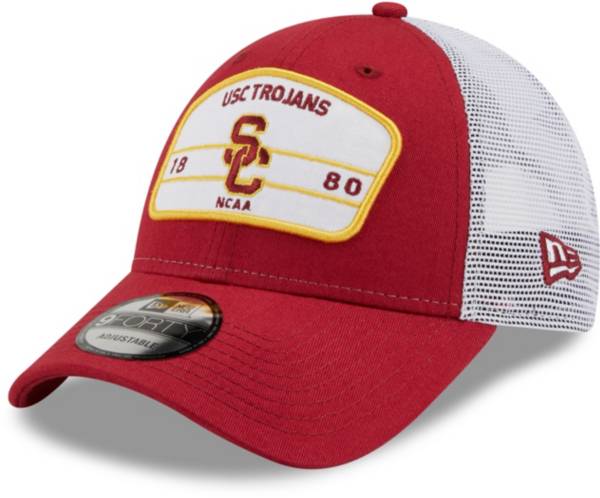 New Era Men's USC Trojans Cardinal 9Forty Loyalty Trucker Adjustable Hat