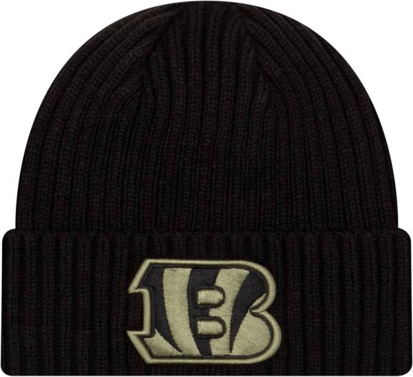 New Era Men's Salute to Service Cincinnati Bengals Black Knit Hat