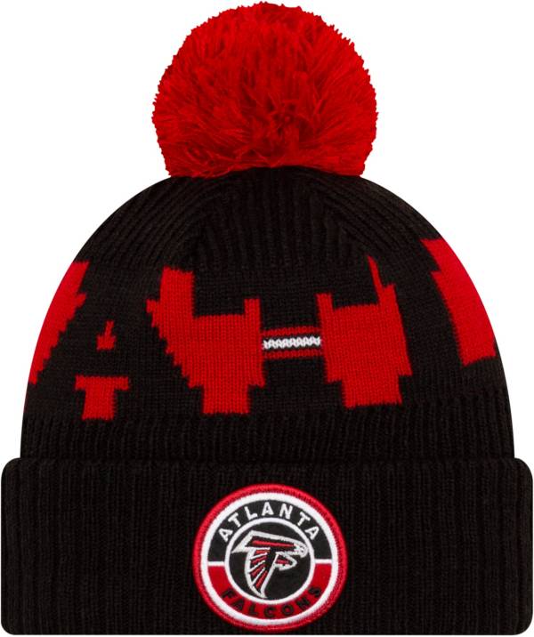 New Era Men's Atlanta Falcons Sideline Sport Black Knit Hat