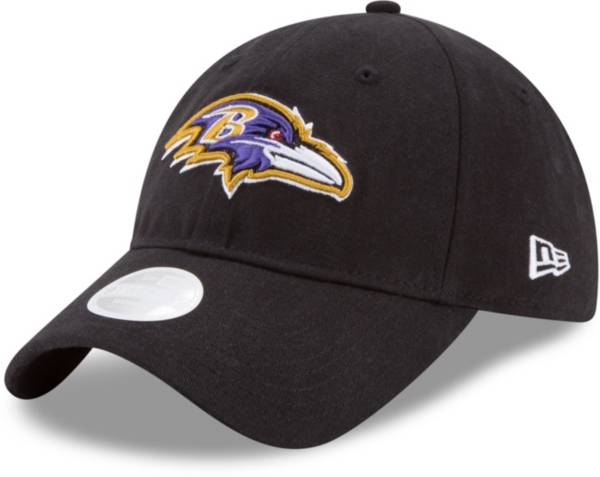 New Era Women's Baltimore Ravens Black Glisten 9Twenty Adjustable Hat