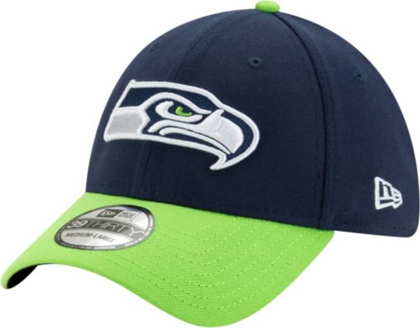 New Era Men's Seattle Seahawks 39Thirty Navy Stretch Fit Hat