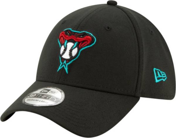 New Era Men's Arizona Diamondbacks 39Thirty Black Stretch Fit Hat