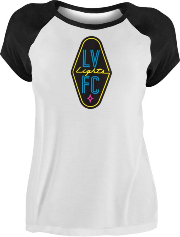 New Era Women's Las Vegas Lights FC Raglan White T-Shirt