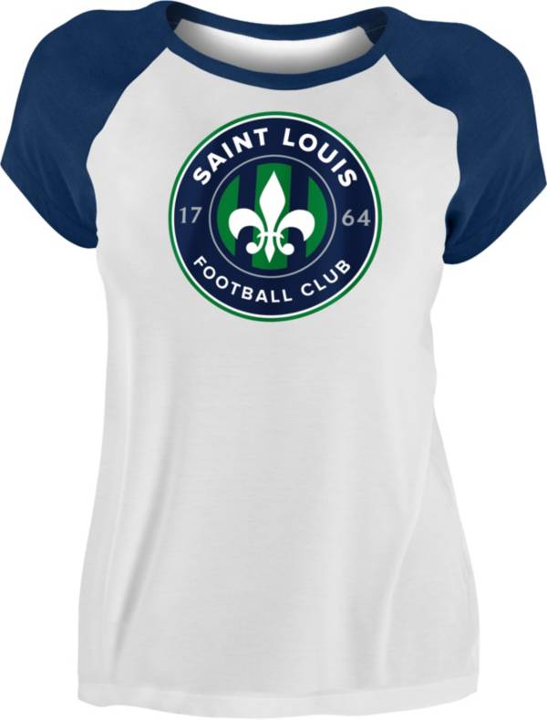 New Era Women's Saint Louis FC Raglan White T-Shirt