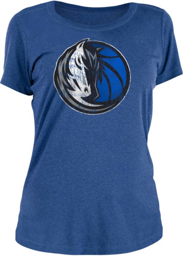 New Era Women's Dallas Mavericks Blue Logo T-Shirt