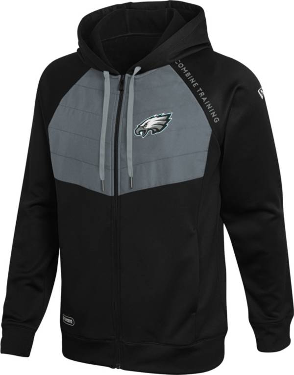 New Era Men's Philadelphia Eagles Black Long Sleeve Full-Zip Jacket