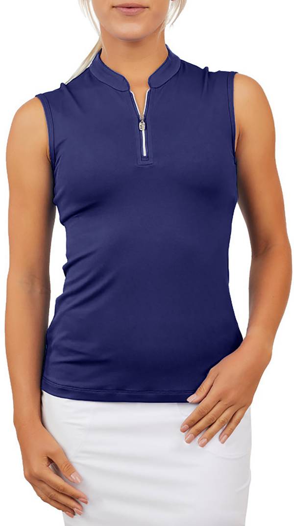 Sofibella Women's Golf Sleeveless Zip