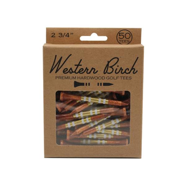 Western Birch 24K Magic Golf Tees- 50 Pack