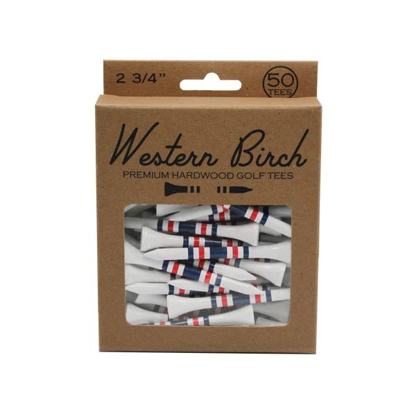 Western Birch Boston Tee Party Golf Tees- 50 Pack