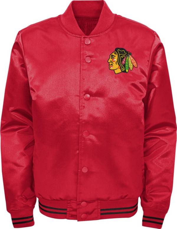 NHL Youth Chicago Blackhawks Gifted Goal Red Button Down Jacket