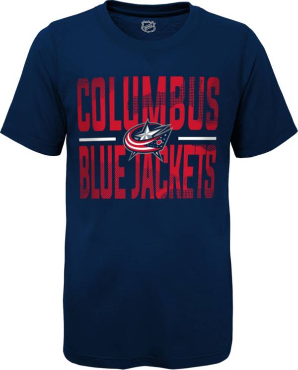 NHL Youth Columbus Blue Jackets Hussle Navy T-Shirt