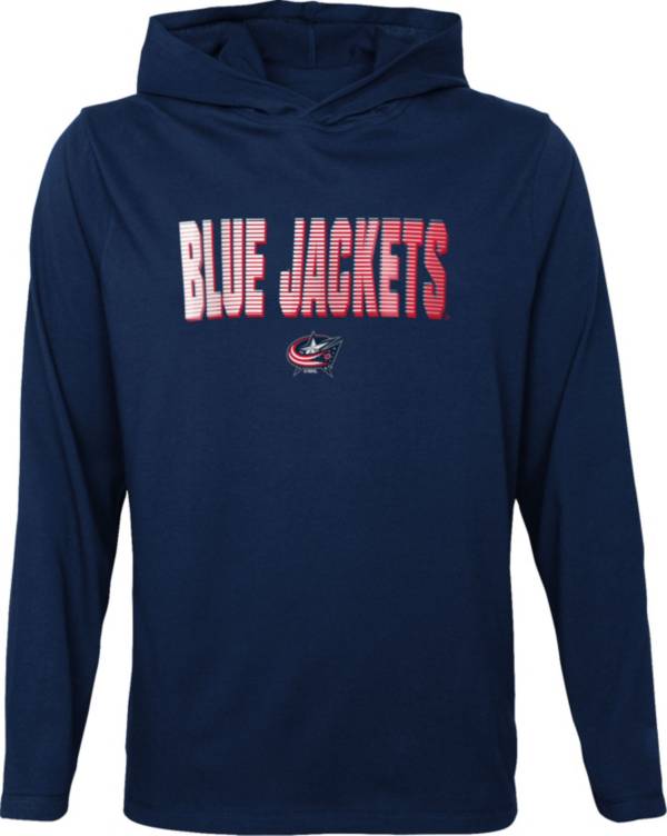 NHL Youth Columbus Blue Jackets Gator Navy Pullover Hoodie