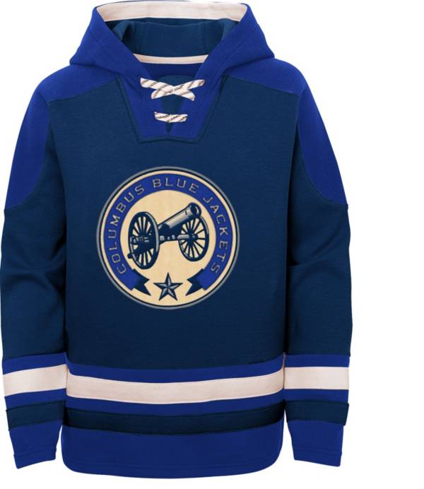 NHL Youth Columbus Blue Jackets Ageless Navy Pullover Hoodie