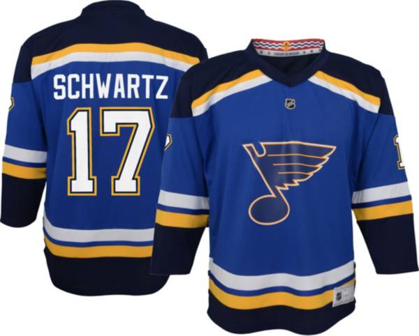 NHL Youth St. Louis Blues Jaden Schwartz #17 Blue Replica Jersey