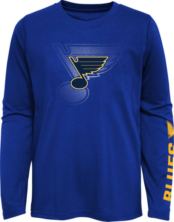 NHL Youth St. Louis Blues Stop Clock Blue Long Sleeve T-Shirt