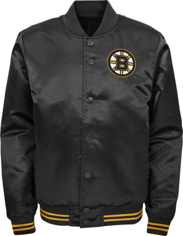 NHL Youth Boston Bruins Gifted Goal Black Button Down Jacket