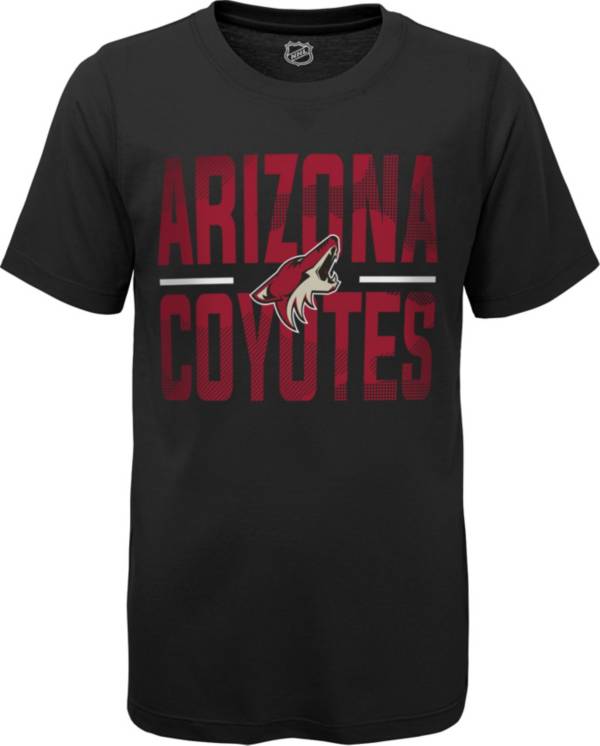 NHL Youth Arizona Coyotes Hussle Black T-Shirt